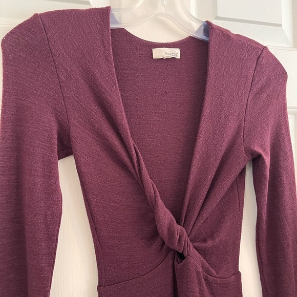 Wilfred Free Knit Dress XXS Dark Purple - Picture 5 of 13